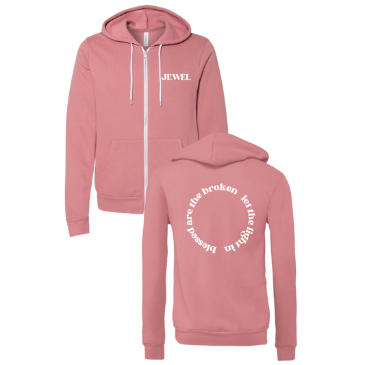 Let Light In Zip Up Hoodie